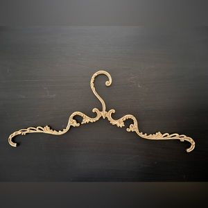 Handmade Solid Brass Clothes Hanger, Antique Vintage Wedding Bridal Dress Hanger